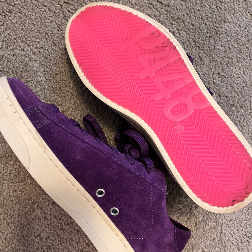 🆕 P448 Jack Suede size 6 1/2 Women's Purple Suede Sneakers - Picture 7 of 10